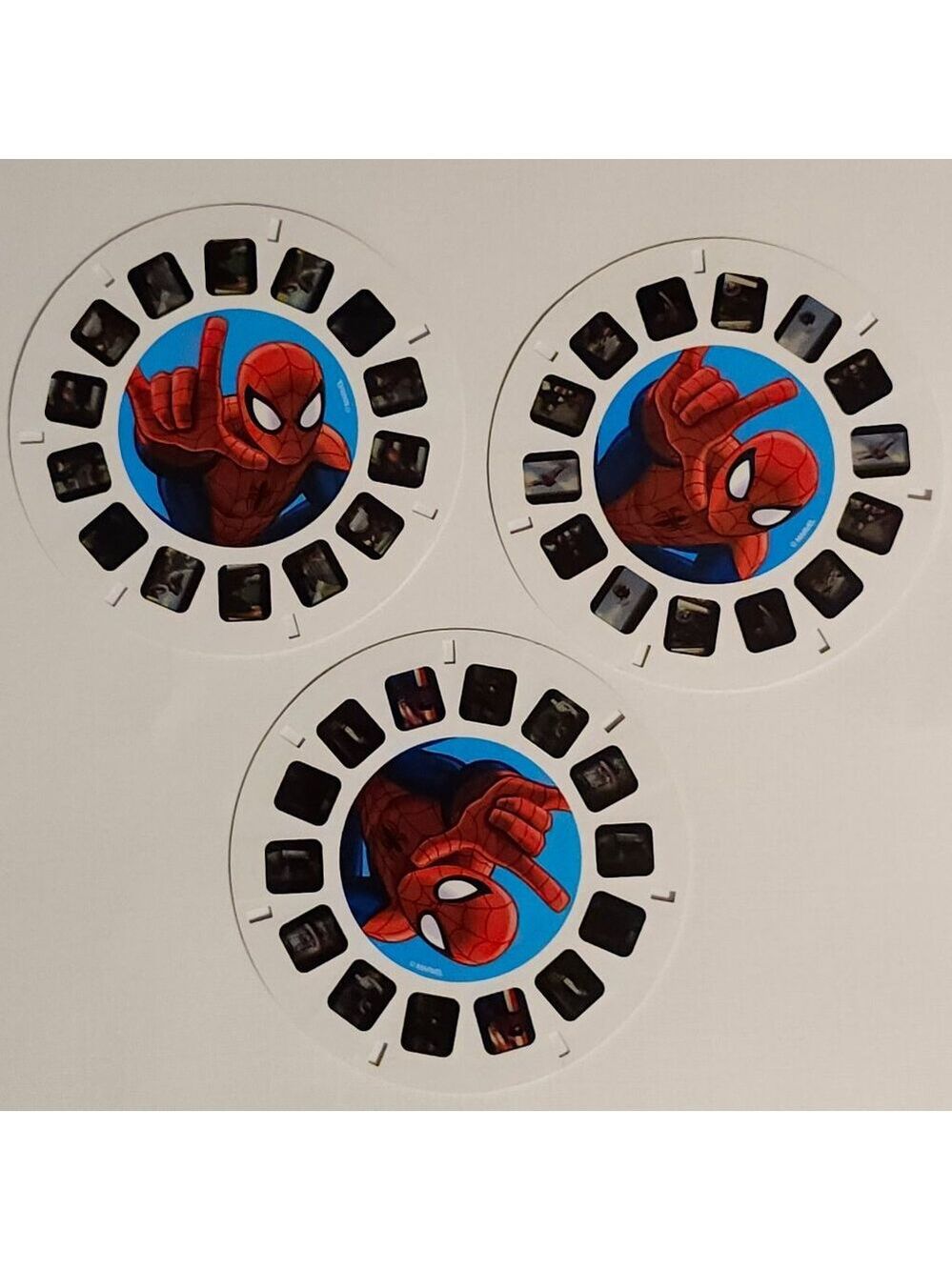 Viewmaster Spiderman 21 image story reels x 3